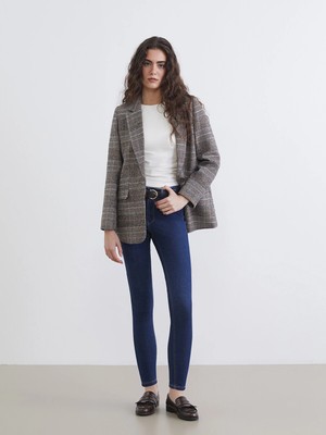 Lc Waikiki Yeni Sezon Beli Kemerli Mercury Skinny Fit Kadın Jean Pantolon
