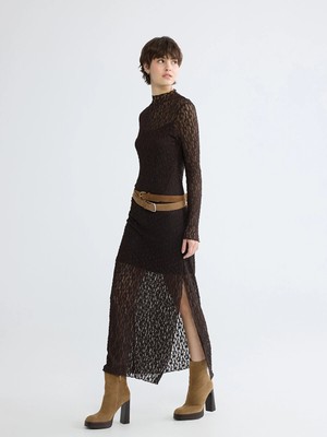 Lc Waikiki Yeni Sezon Dik Yaka Dantelli Bodycon Elbise