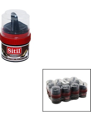 Tuğraçelik Sitil 50ML Koyu Kahve Krem Ayakkabı Boyası- 12'li Paket
