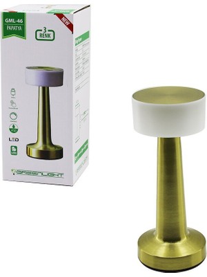 Tuğraçelik Greenlight Gml-46 Papatya Masa Lambası - Dokunmatik USB Şarjlı 3 Fonksiyon Renkli LED