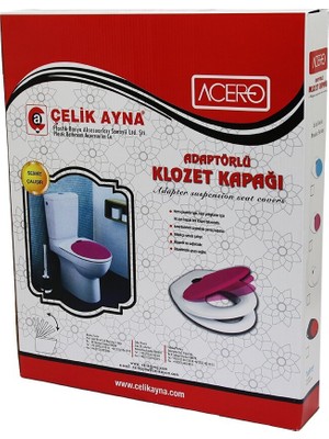 Tuğraçelik Çelik AYNA-208 Acero Çocuk Adaptörlü Klozet Kapağı