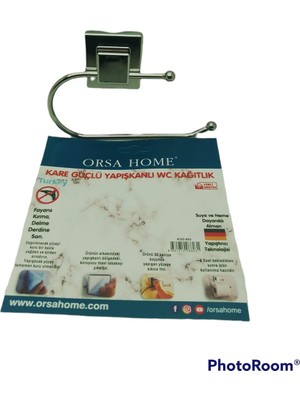 Tuğraçelik ORSA-603 Kare Yapışkanlı Wc Kağıtlık Askı- 16'li Paket