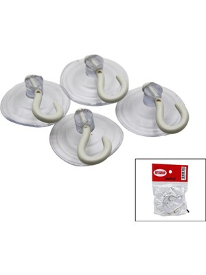 Tuğraçelik Istanbul Grup Büyük Şeffaf Vantuz 4 Parça 25X36- 25'li Paket