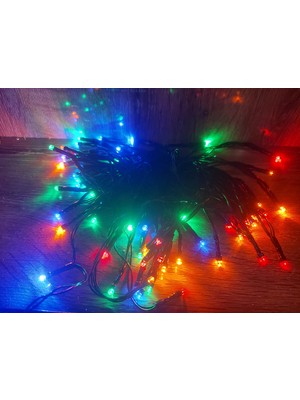 Skygo 10m 100 Led Pilli 2 Kademeli RGB IŞIK Siyah Kablo