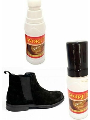 Tuğraçelik World Süet Nubuk Likit Siyah Ayakkabı Boyası 100ML- 12'li Paket