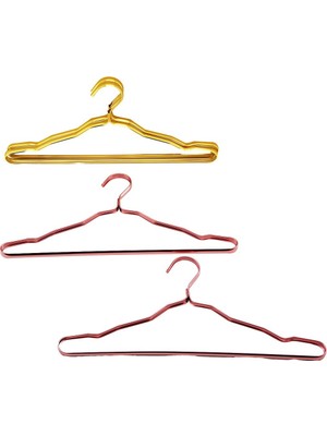 Tuğraçelik Ibico DMR-8158 Gold & Bronz Komple Metal Elbise Askı 2 Adet