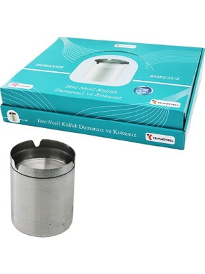 Tuğraçelik Yılmasteel Metal Kokusuz Dumansız Küllük- 20'li Paket