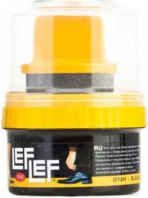 Tuğraçelik Nuri Leflef Hazır Cilalı Süngerli Siyah Krem Ayakkabı Boyası 60ML- 12'li Paket
