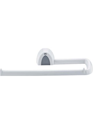 Tuğraçelik Qlux L-00108 Kağıt Havlu Askısı - Beyaz Plastik, Yapışkanlı Duvara Monte