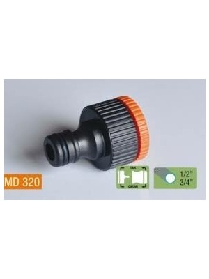 Tuğraçelik Medalyan MD-320 Musluk Bağlantı Adaptörü - Dişi 1/2 - 3/4- 100'LI Paket
