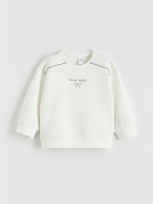 Lc Waikiki Yeni Sezon Bisiklet Yaka Soft Touch Kız Çocuk Sweatshirt