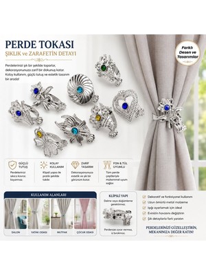 Tuğraçelik Esra Perde Tokası- 100'LI Paket