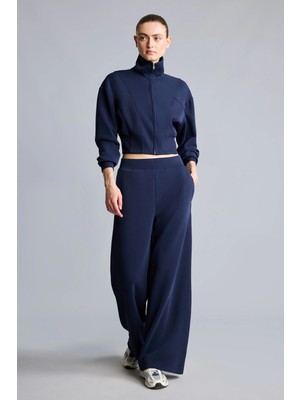DeFacto Ultra Yumuşak Wide Leg Standart Boy İç Göstermez Cepli Modal Sporcu Eşofman Altı H4591AX26AU