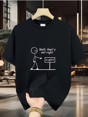 BarsDepo Funny Stickman Tişört, Premıum Kalite Unisex Çocuk / Yetişkin