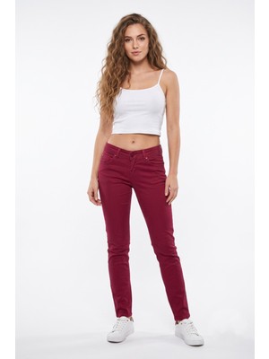 Brg Clothing Kadın Düşük Bel Kanvas Pantolon 342639