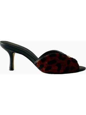 Anthropologie Maeve Peep Toe Kitten Topuklu Deri Kadın Ayakkabı