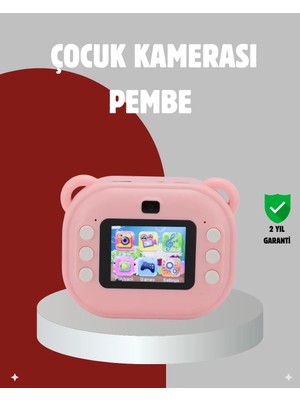Sungur's Store Anında Baskı Özellikli Çocuk Kamerası – 24MP Hd Çift Lens, 32GB Hafıza ve Oyun Modu