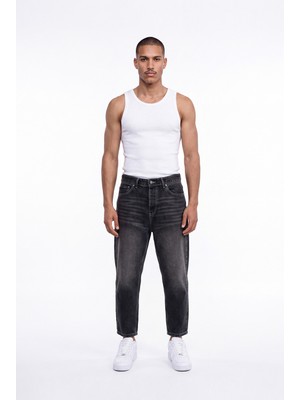 Machinist Erkek Boyfriend Jean Pantolon Duman Gri