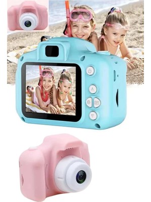 Sungur's Store Dijital Fotoğraf Makinesi Çocuk Mini 1080P Hd Kaliteli Renkli