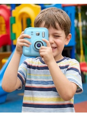 Sungur's Store Çocuklar Için Fotoğraf Makinesi Baskı Özellikli 4 Kağıt Rulo Hediyeli