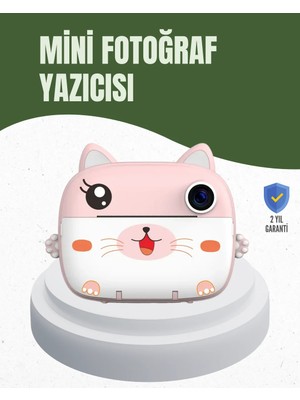Sungur's Store 64GB Tf Kart Destekli Çoklu Dil Seçeneği Sunan Anında Baskı Kamera
