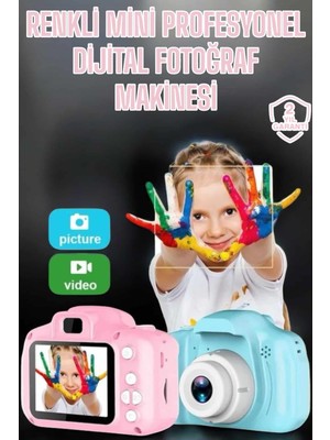 Sungur's Store Çocuk Kamerası Profesyonel Hafif ve Uzun Ömürlü USB Şarjlı 2.0 Inç