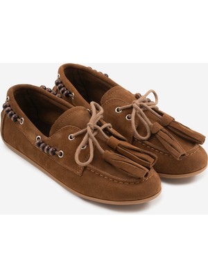 Shoemark Belle Taba Hakiki Deri Kadın  Makosen