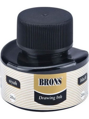 Brons Çini Mürekkebi Siyah 20CC BR-317