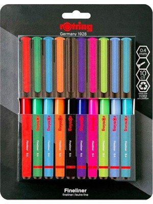 Rotring Liner Keçe Uçlu Kalem 10LU 2166220