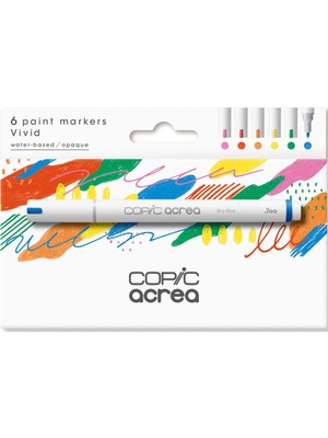 Copic Acrea Markör Kalem Seti 6lı Vivid 20077601