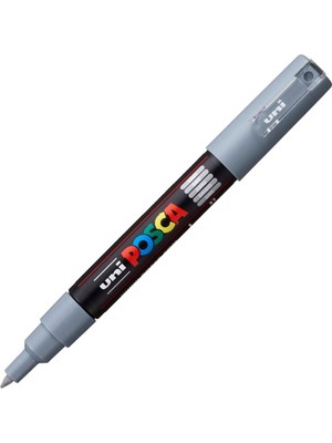 Uni-Ball Uni Posca 0.7 Su Bazlı Boyama Markörü Gri N Pc-1m