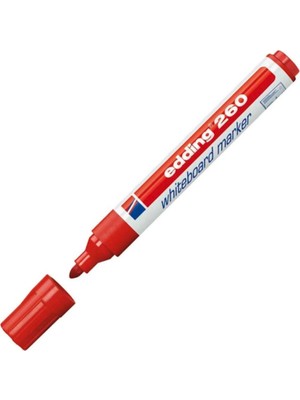 Edding E-260 Beyaz Tahta Kalemi Kırmızı