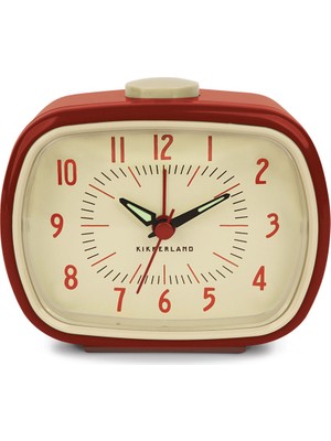 Kikkerland Retro Alarm Saat Kırmızı