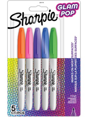 Sharpie Fine Glam Pop Permanent Markör 5 Renk 2201774