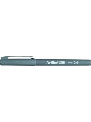 Artline 200N Fine Writing Pen Keçe Uçlu Kalem 0.4 Grey