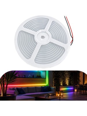 Zmr ZMR-635/B.KK Neon LED Şerit Rgb (Kırmızı, Yeşil, Mavi) 12 Volt 120 Ledli 5 Metre