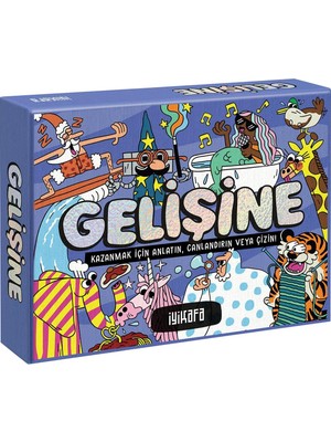Gelişine – (3 Farklı Yolla) Anlatım Parti Kutu Oyunu | Tamlamaları Kelimelerle, Canlandırarak Ya Da Çizerek Anlat, Tahmin Et, Puan Kazan | 4+ Oyuncu 7+ Yaş | Eğlence Garantili Anlar