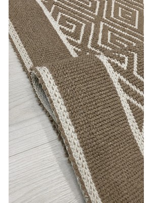 TAIBA COTTON Labira Bukle Lüks Pamuklu, Makinede Yıkanabilir Kilim - Gri / Yolluk - Salon - Koridor - Mutfak Halısı