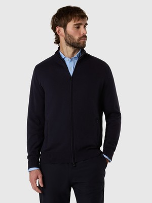 North Sails North Tech Regular Fit Tam Boy Fermuarlı Yarım Balıkçı Yaka Erkek 12 Gg Triko Hırka