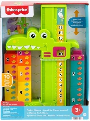 Matematikçi Timsah  Matematikçi Timsah, Okul Öncesi Çağdaki Çocuklar Için Eğitici Oyuncak ve Üst Üste Dizilebilir 10 Blok JCT13