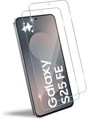 TeknoKapsül - Galaxy S25 Fe ile Uyumlu Ekran Koruyucu Tamperli Kırılmaz Kısa Cam Ekran Koruyucu