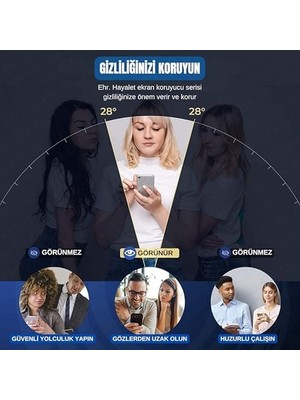 TeknoKapsül Ehr. iPhone 17 Pro Max ile Uyumlu Gizlilik Filtreli Darbelere Karşı Maksimum Koruma Sağlayan ve Kolay Uygulama Aparatlı Toz Bırakmayan Hayalet Cam (Iphone 17 Pro Max)