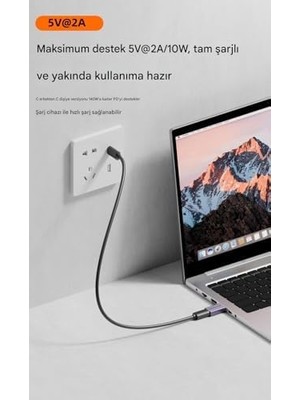 TeknoKapsül Type-C To Type-C Data Blocker - Veri Engelleyici Mor Otgbc