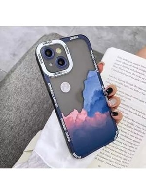 TeknoKapsül Iphone 13 ve 14 Manzara Desenli Kamera Korumalı Kılıf