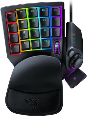 TeknoKapsül Razer Tartarus Pro - Oyun Tuş Takımı - Analog-Optik Düğmelere ve Hızlı Ateş Moduna Sahip Oyun Kumandası (32 Programlanabilir Düğme, Özelleştirilebilir Tetik Noktası, 8 Profil) Siyah