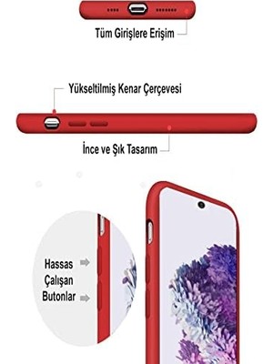TeknoKapsül Galaxy A23 ile Uyumlu Kapak Içi Kadife Kamera Korumalı Lansman Silikon Kılıf - Siyah