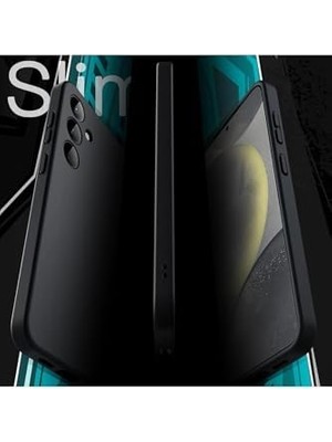 TeknoKapsül & Aksesuar Galaxy S24 Plus / S25 Plus ile Uyumlu Içi Kadife Kamera Korumalı Lansman Silikon Kılıf Ince Yapılı Tam Koruma Sağlayan Kamera Korumalı Kılıf (Siyah)