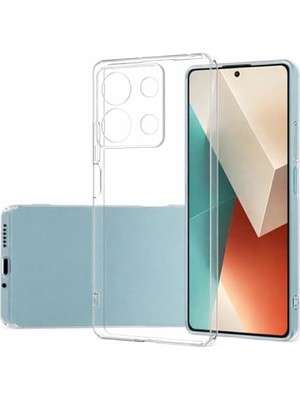 TeknoKapsül Redmi Note 13 Pro 5g Uyumlu Kılıf Şeffaf Kamera Korumalı 3D