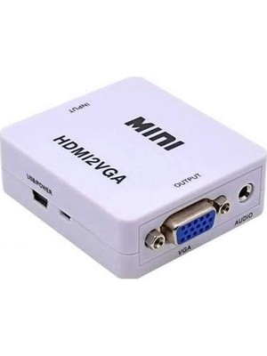 TeknoKapsül 4314 HDMI To VGA Çevirici Adaptör Monitör Tv Dönüştürücü