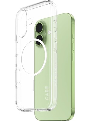 TeknoKapsül Care By Panzerglass Flagship iPhone 17 Transparent Urban Explorer Beyaz Magsafe Uyumlu Kılıf